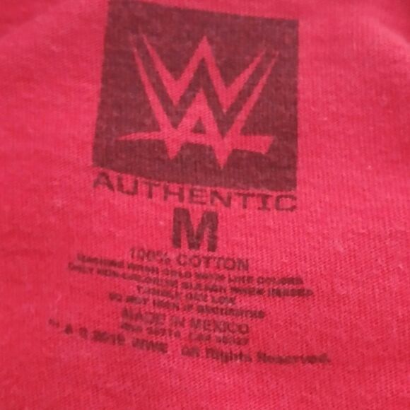 WWE Finn Balor Red 100% Cotton Graphic Crew Neck Tee-Shirt T-Shirt Size Medium - Picture 6 of 6